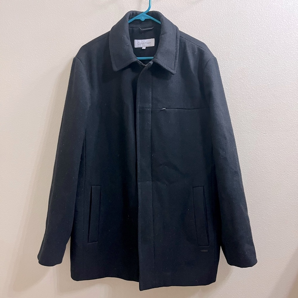 Men’s quilted Calvin Klein wool coat